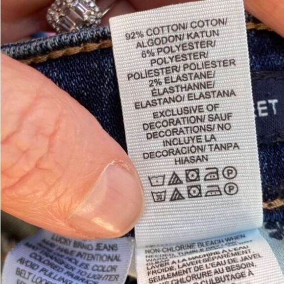 Lucky Brand Dark Blue sweet crop Ankle Jeans size 6 - Picture 13 of 13